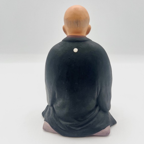 Vintage Hakata Mimasu‎ Japanese Figurine Elder Man Kneeling with Scroll Statue - Picture 3 of 6